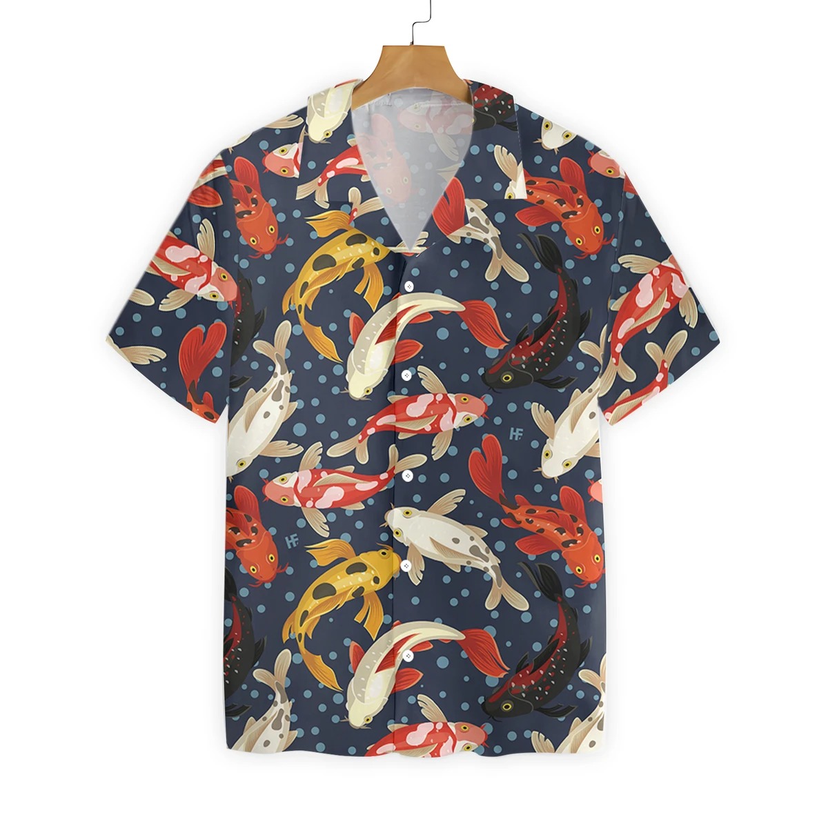 Koi Fish Pattern Hawaiian Shirt