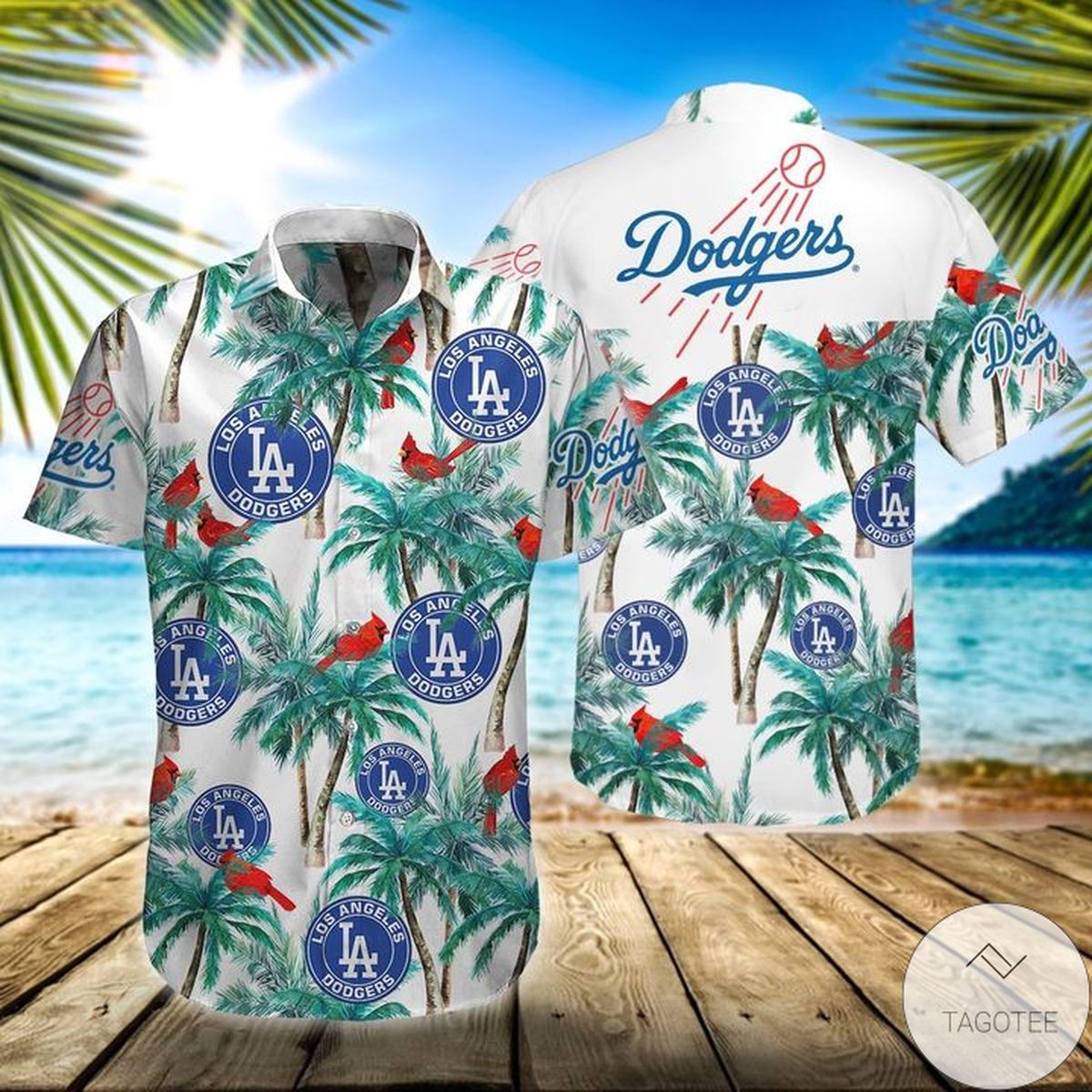 La Dodgers Tropical Hawaiian Shirt