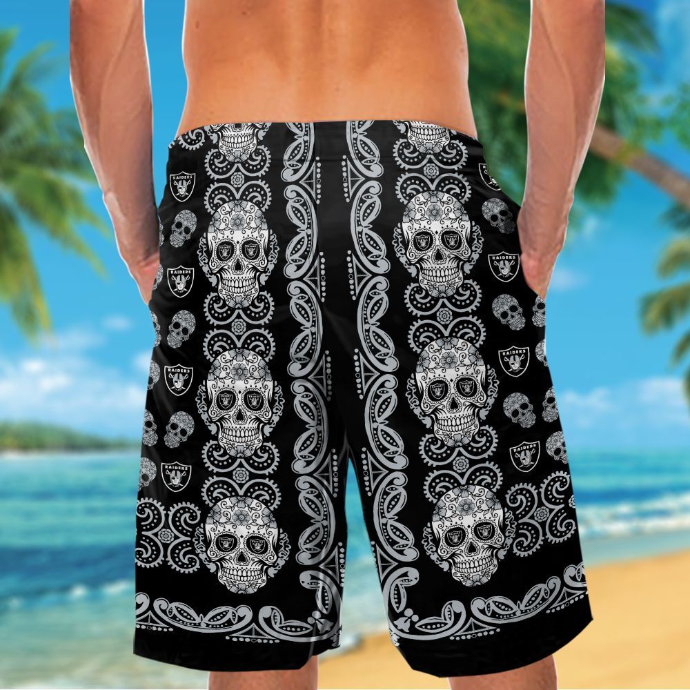 Las Vegas Raiders Skull Hawaiian Shirt Hot Trendy Summer 2024