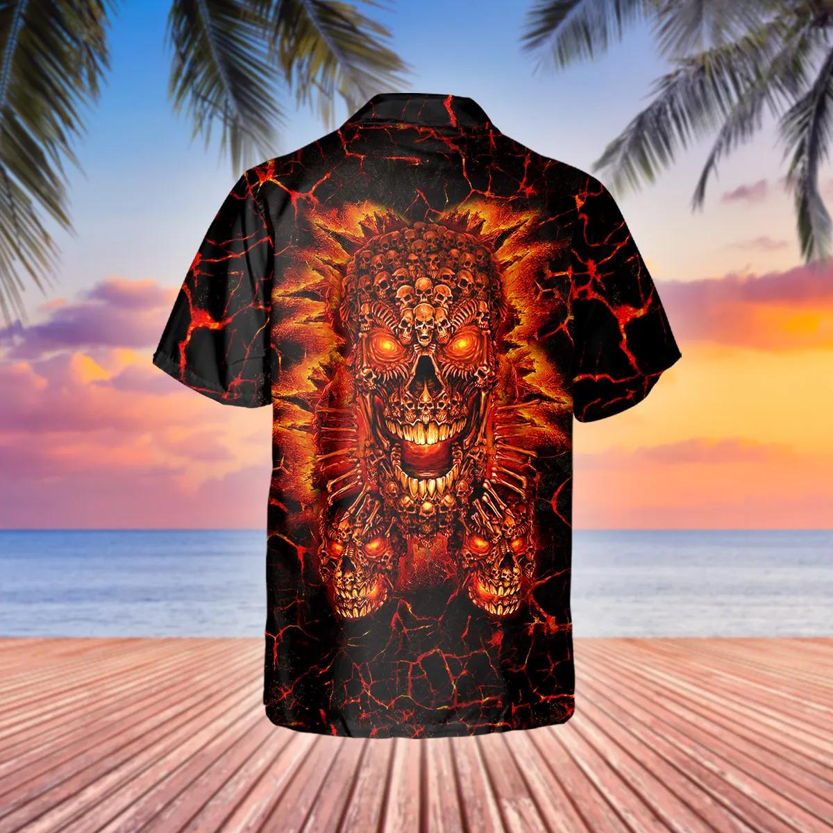 Lava Skull Hell Hawaiian Shirt – Best Clothing For You