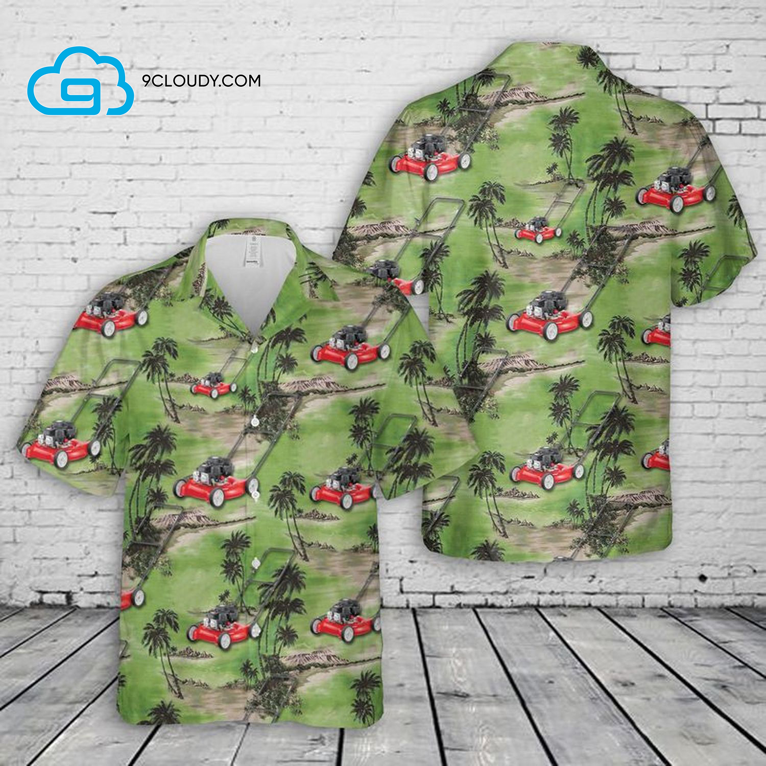 Lawn Mower Full Print Hawaiian Shirt