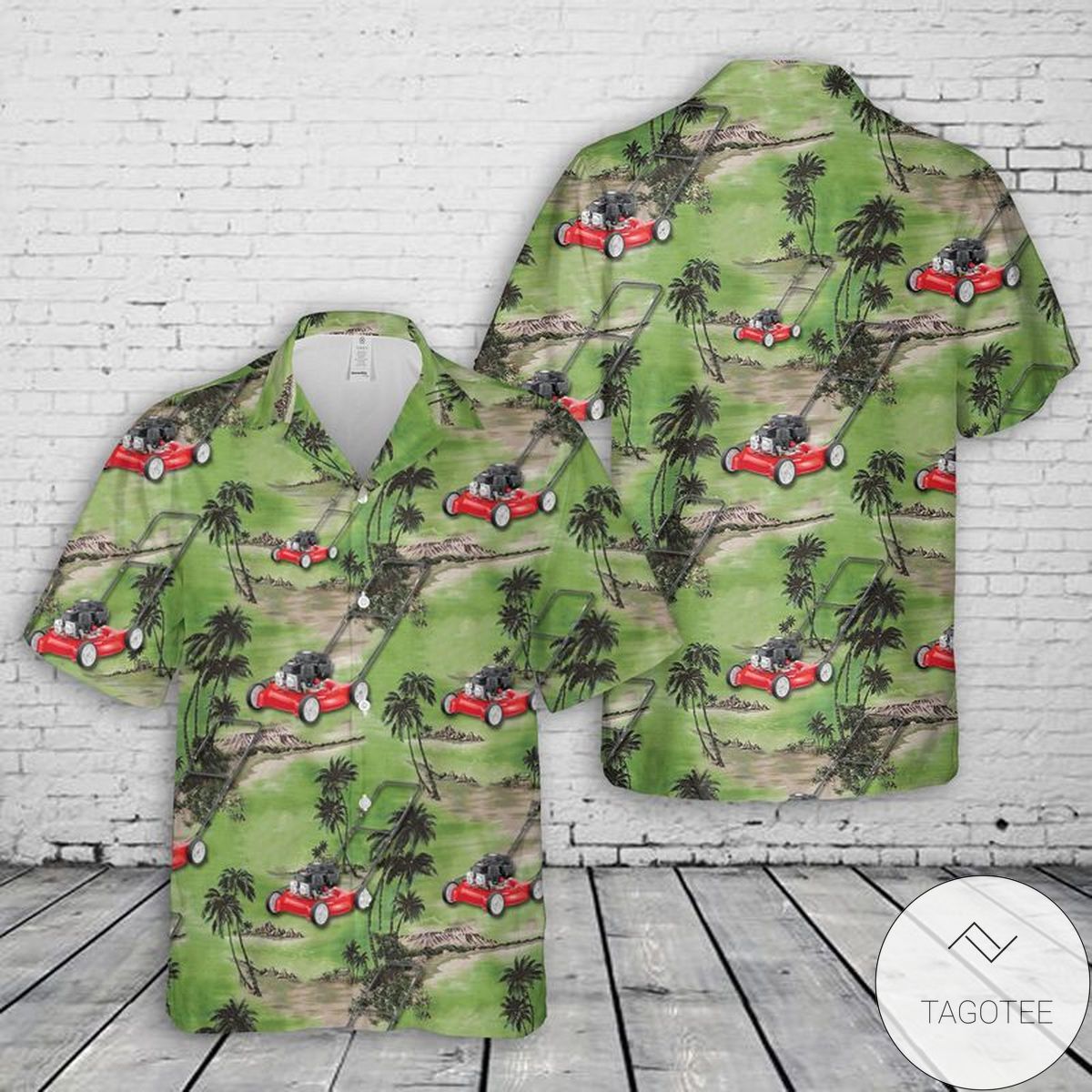 Lawn Mower Hawaiian Shirt- Tagotee