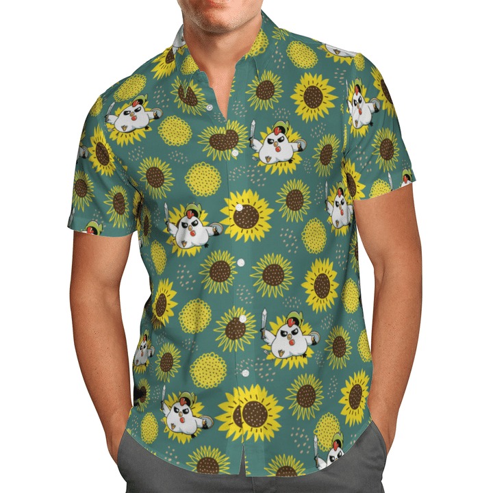 Legend Of Zelda Cuccos Hawaiian Shirt