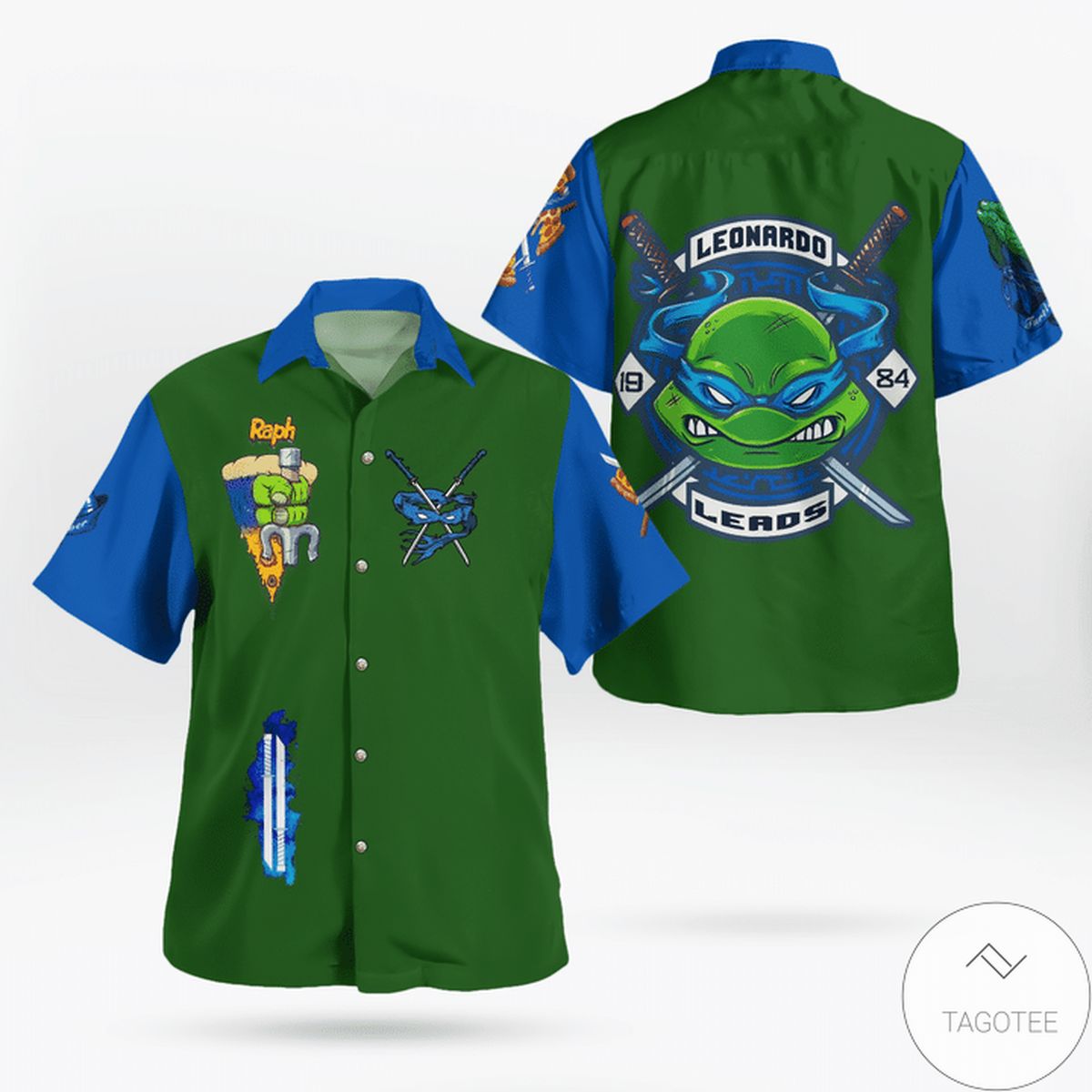 Leonardo Tmnt Hawaiian Shirt