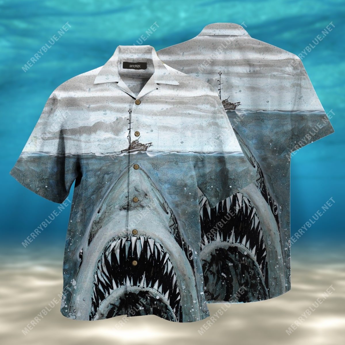 Let Shark Kiss You All Over Printed Hawaiian Shirt