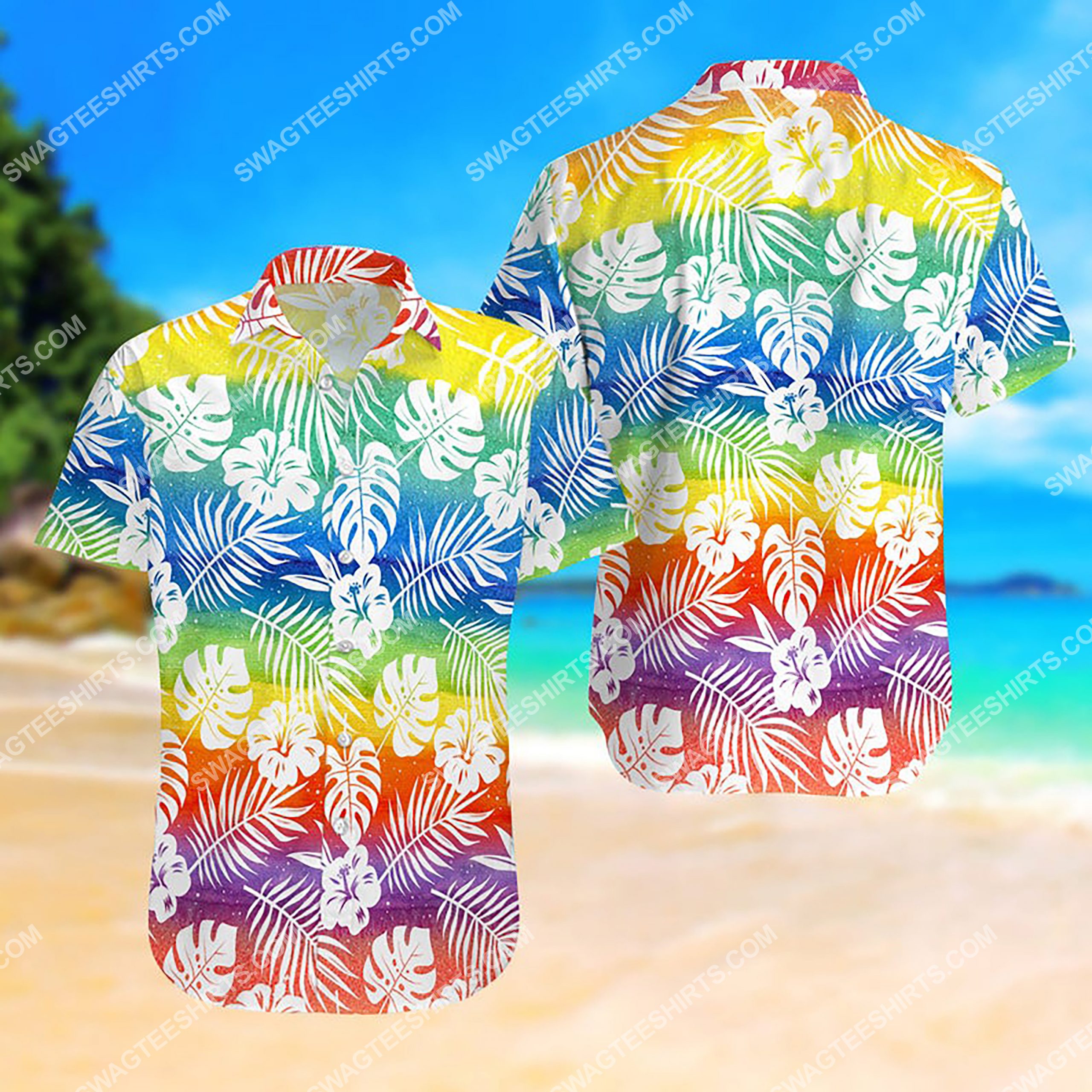 Lgbt Summer Vacation All Over Print Hawaiian Shirt