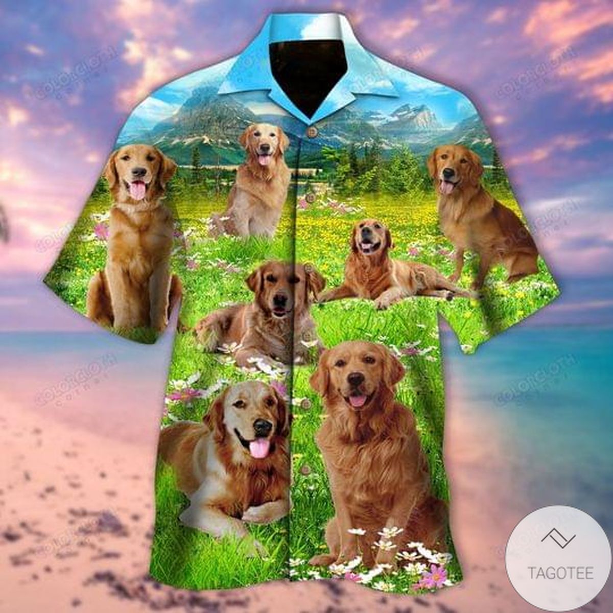 Life Is Better With A Golden Retriever Hawaiian Shirt