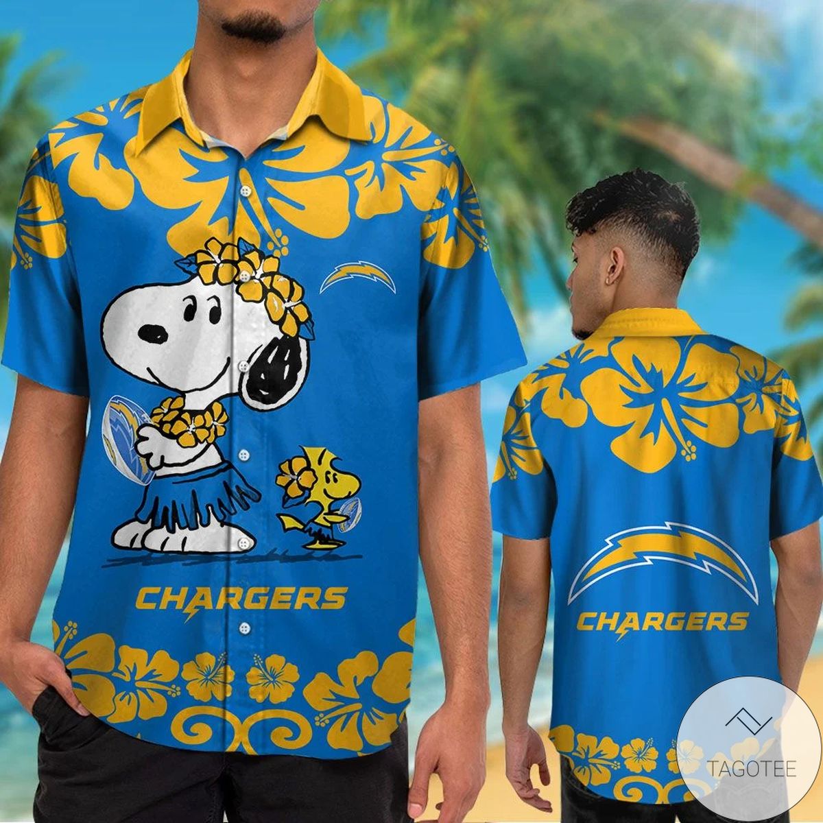 Los Angeles Chargers & Snoopy Hawaiian Shirt