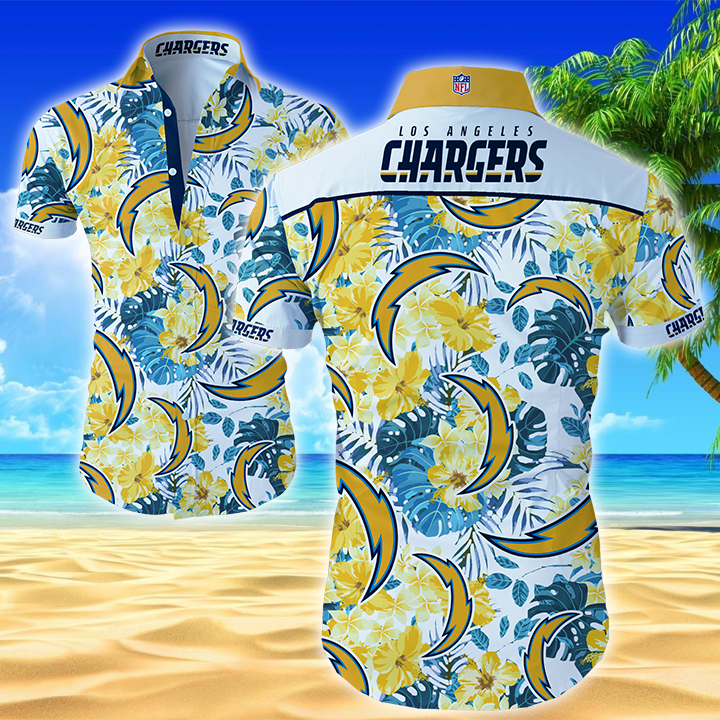 Los Angeles Chargers Hawaiian Shirt Summer Button Up