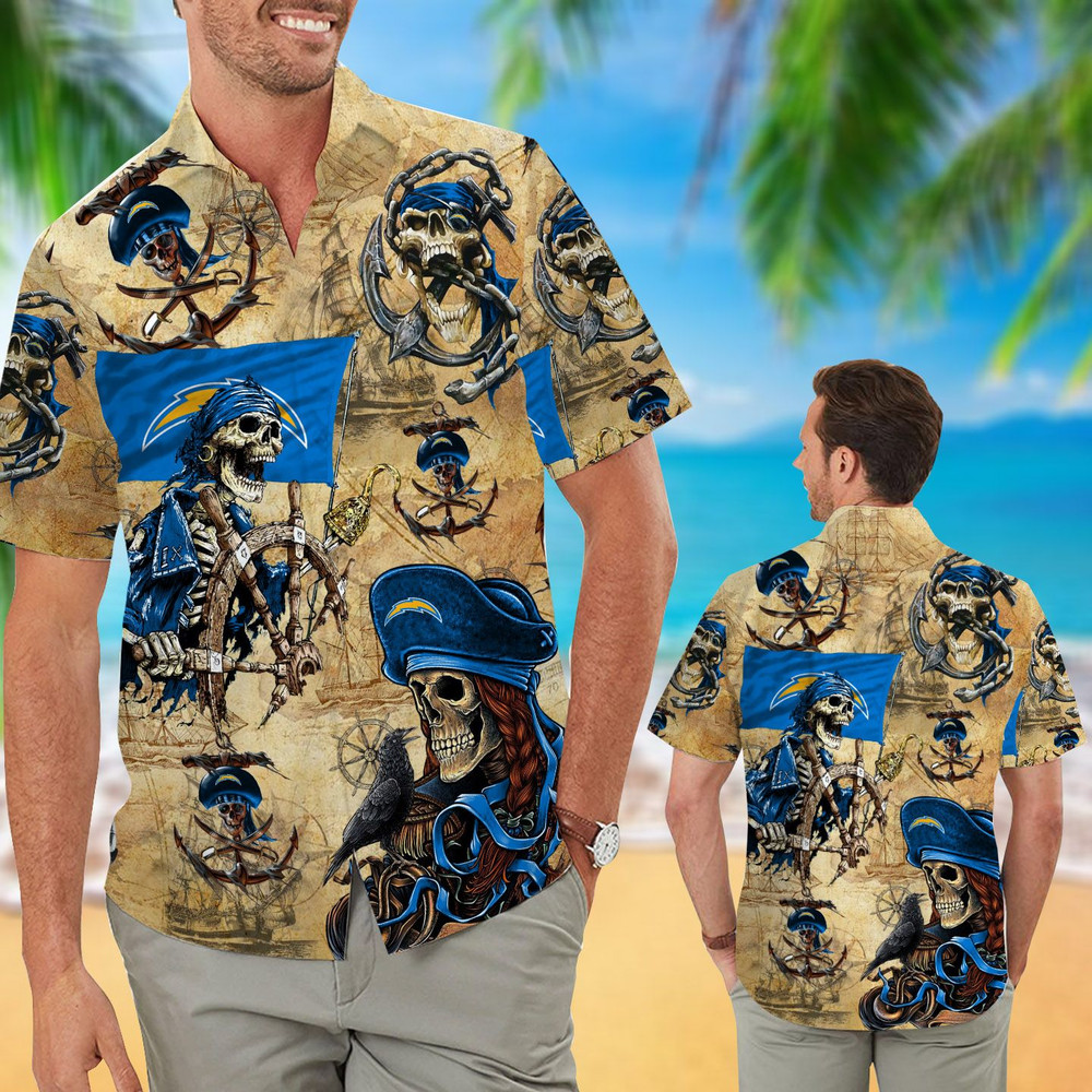 Los Angeles Chargers Pirates Retro Hawaiian Shirt Hot Trendy Summer 2024