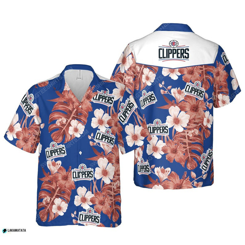 Los Angeles Clippers Nba Basketball Sports Summer Vacation Hawaiian Shirt