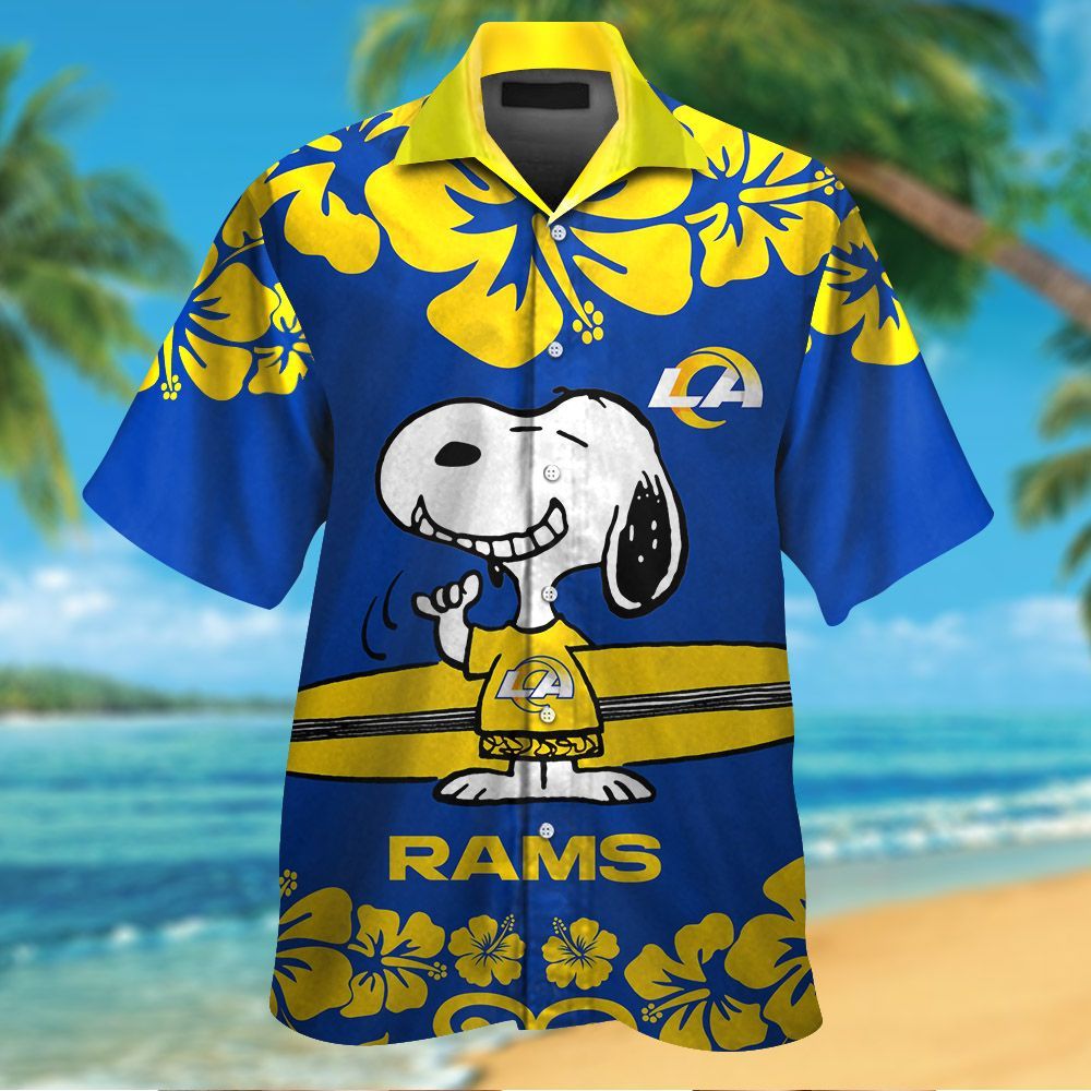 Los Angeles Rams & Snoopy Hawaiian Shirt Hot Trendy Summer 2024