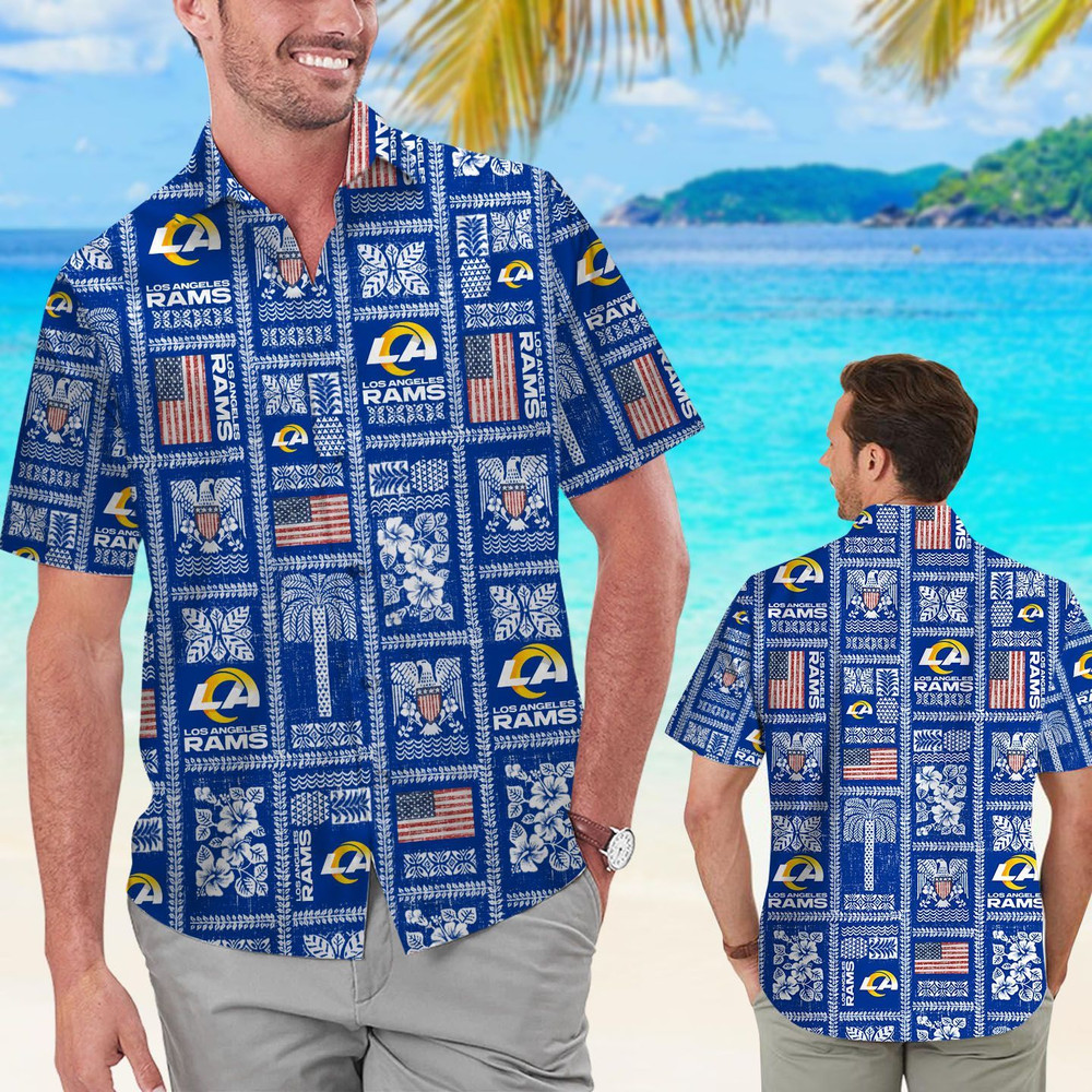 Los Angeles Rams Hawaiian Shirt Hot Trendy Summer 2024