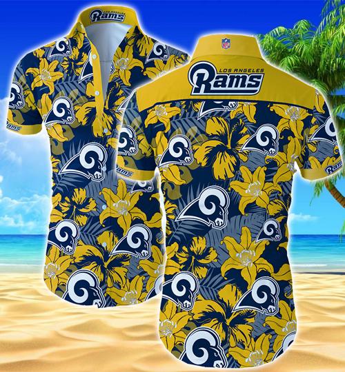 Los Angeles Rams Hawaiian Shirt Summer Button Up