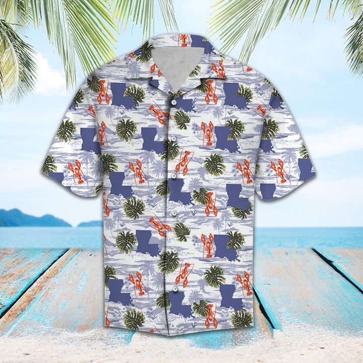 Louisiana Summer Hawaiian Shirt Summer Button Up