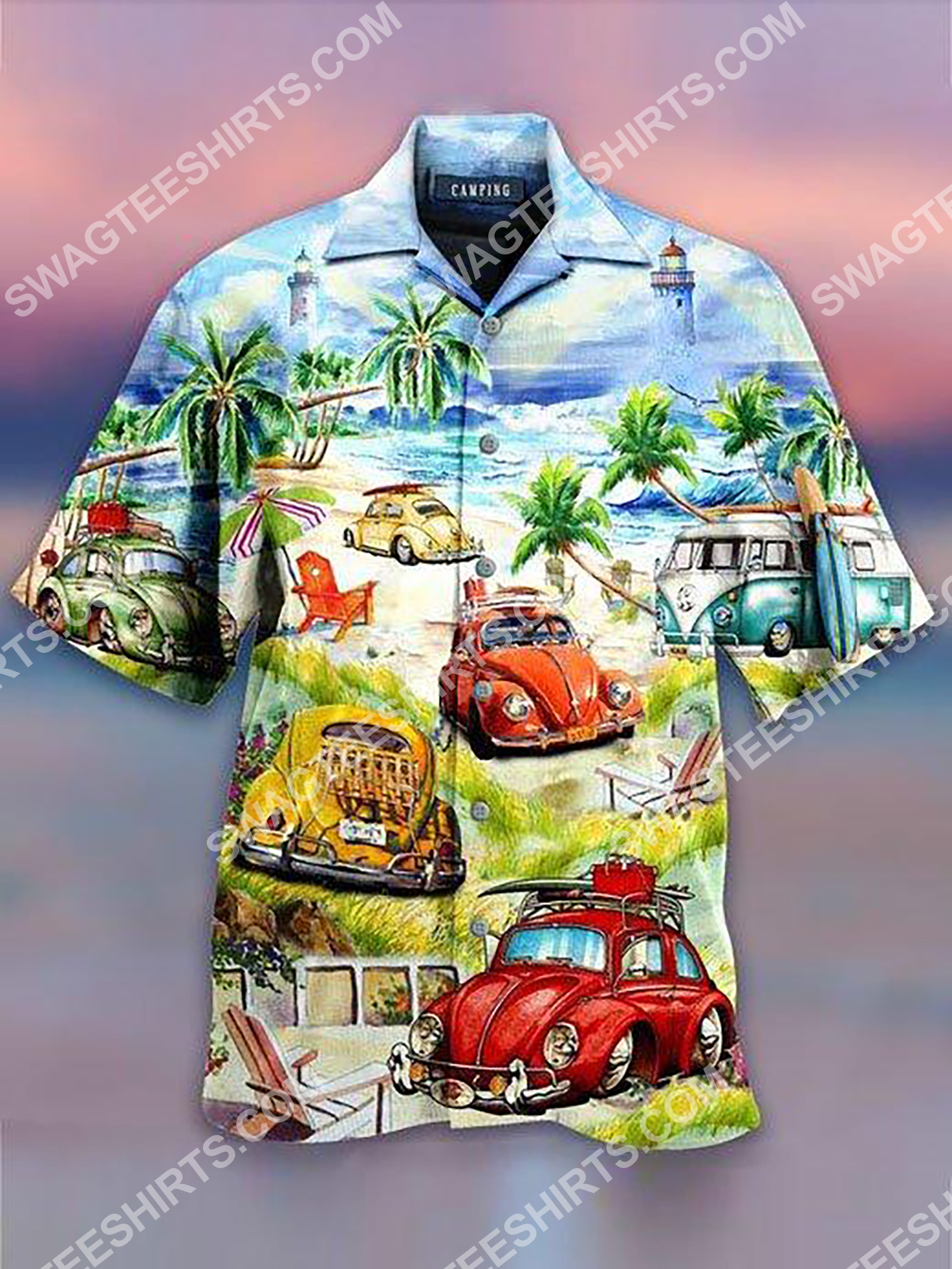 Love Camping All Over Printing Hawaiian Shirt