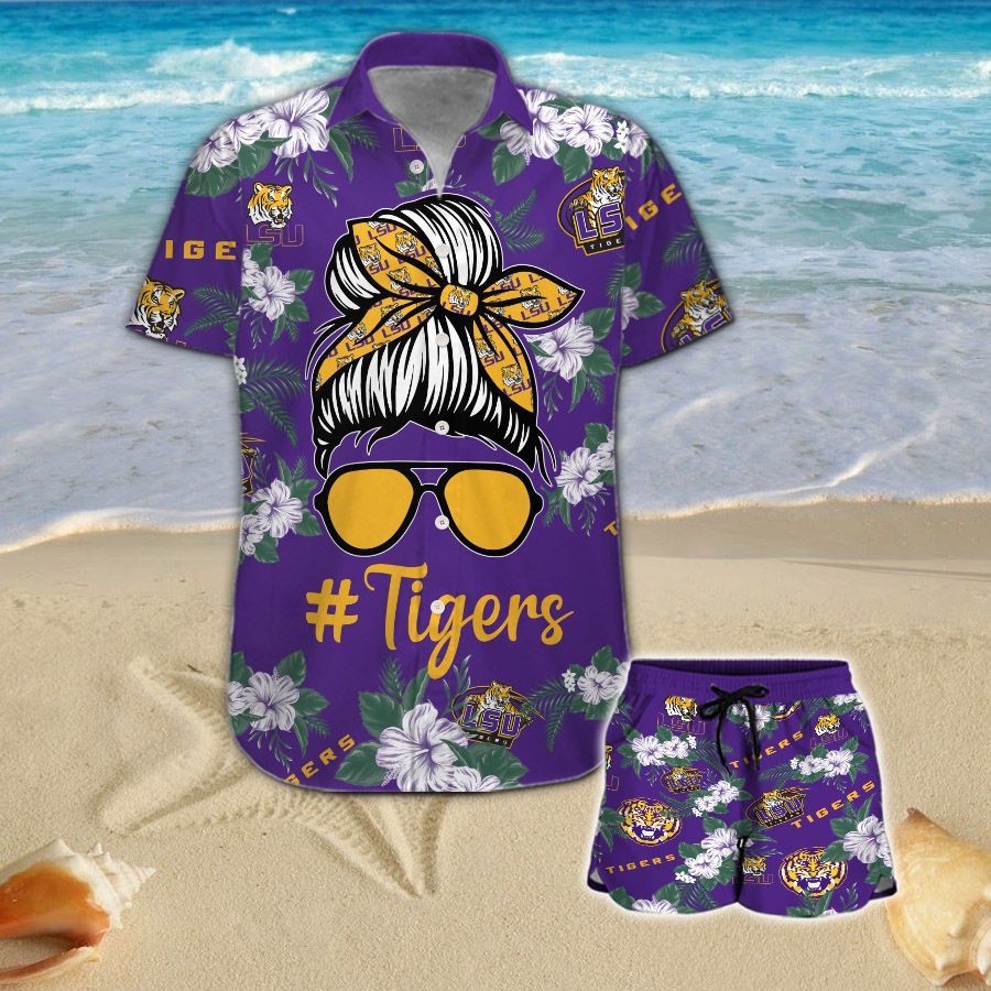 LSU Tigers Girl Messy Bun Hawaiian Shirt Hot Trendy Summer 2024