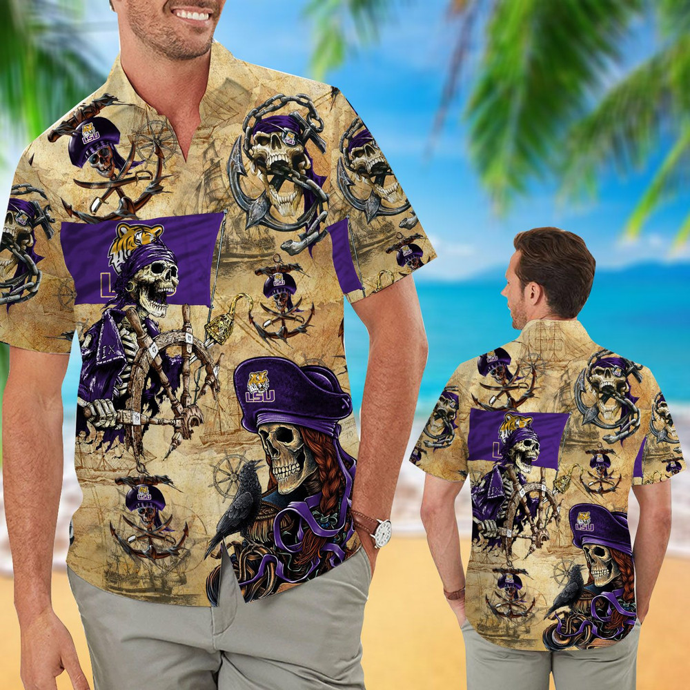 LSU Tigers Pirates Retro Hawaiian Shirt Hot Trendy Summer 2024