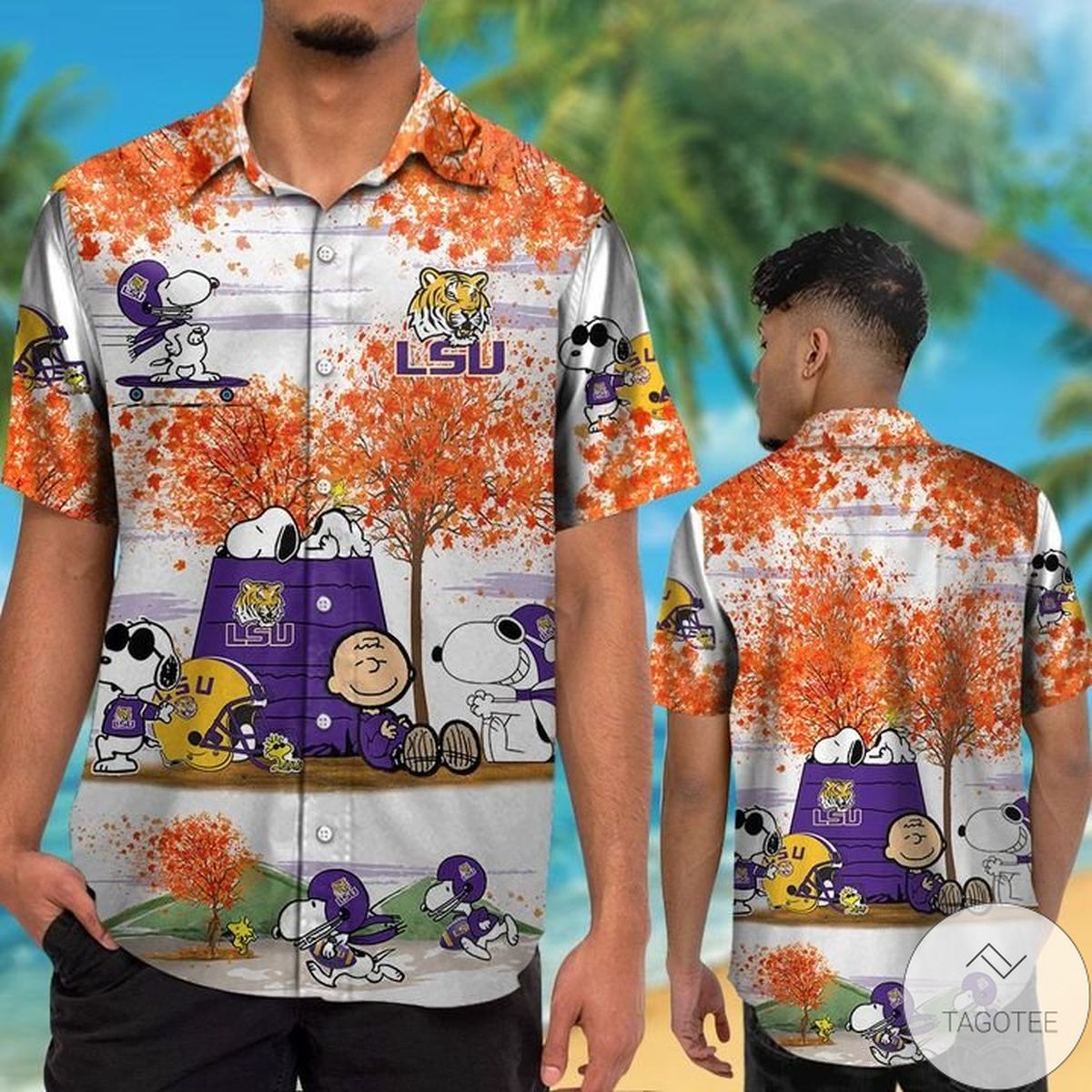 Lsu Tigers Snoopy Autumn Hawaiian Shirt