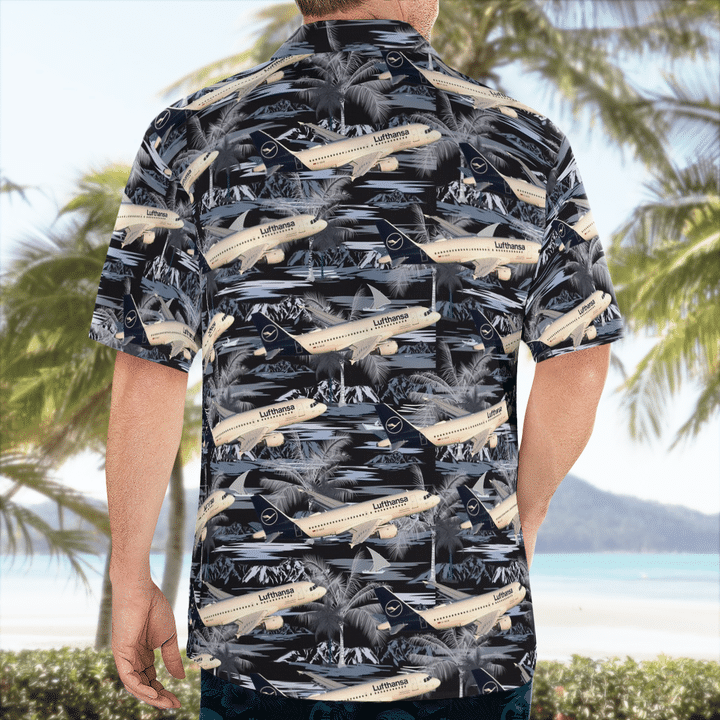 Lufthansa Airbus A350-941 Hawaiian Shirt