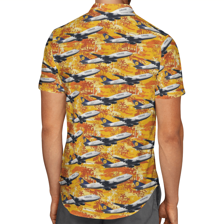 Lufthansa Boeing 747-400 Hawaiian Shirt