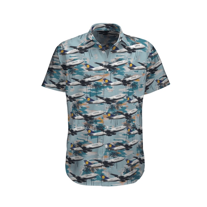 Lufthansa Boeing 747400 Hawaiian Shirt