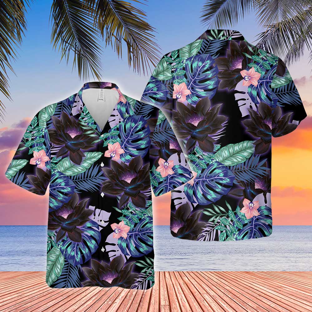 Magic The Gathering Black Lotus Tropical Hawaiian Shirt