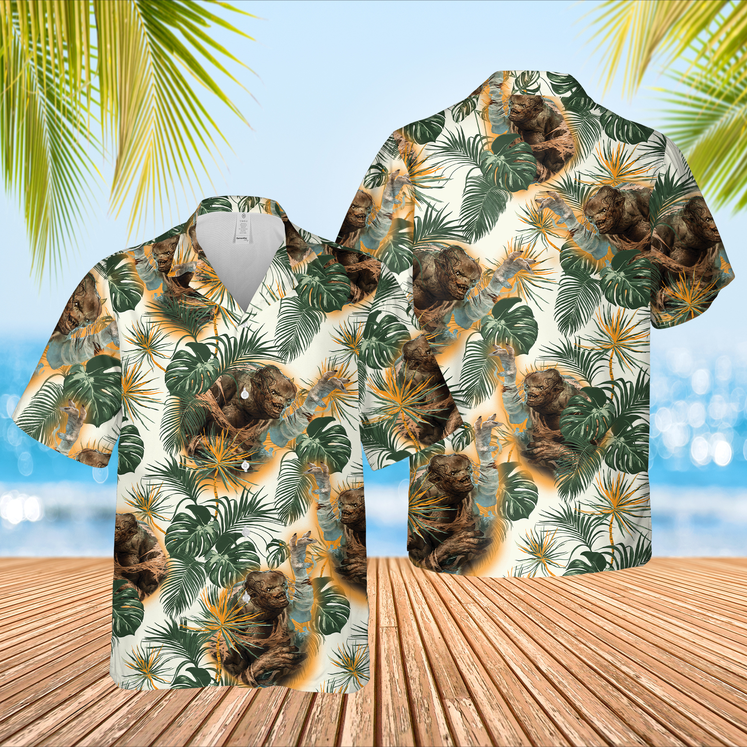 Magic The Gathering Clackbridge Troll Hawaiian Shirt