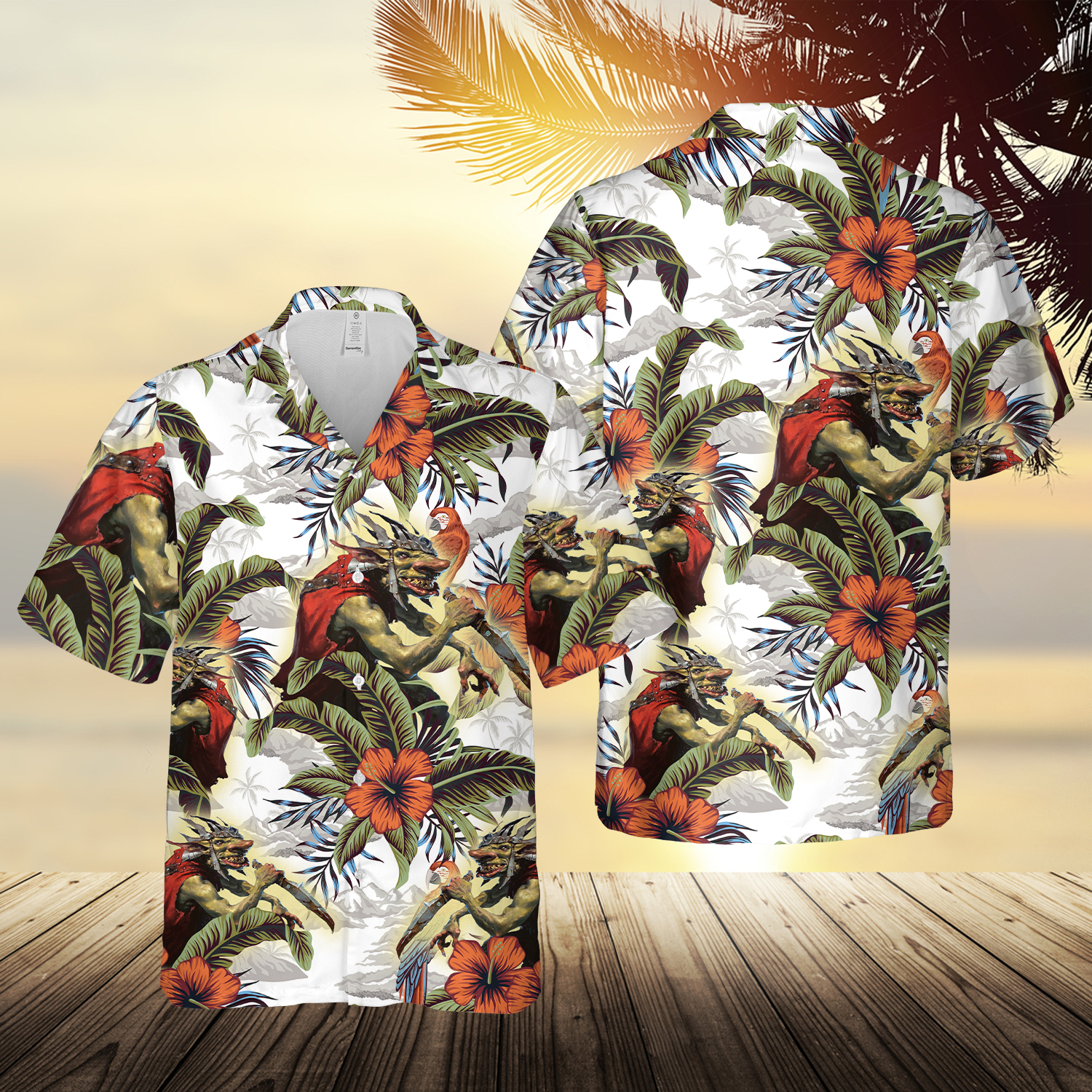 Magic The Gathering Krenko Mob Boss Hawaiian Shirt