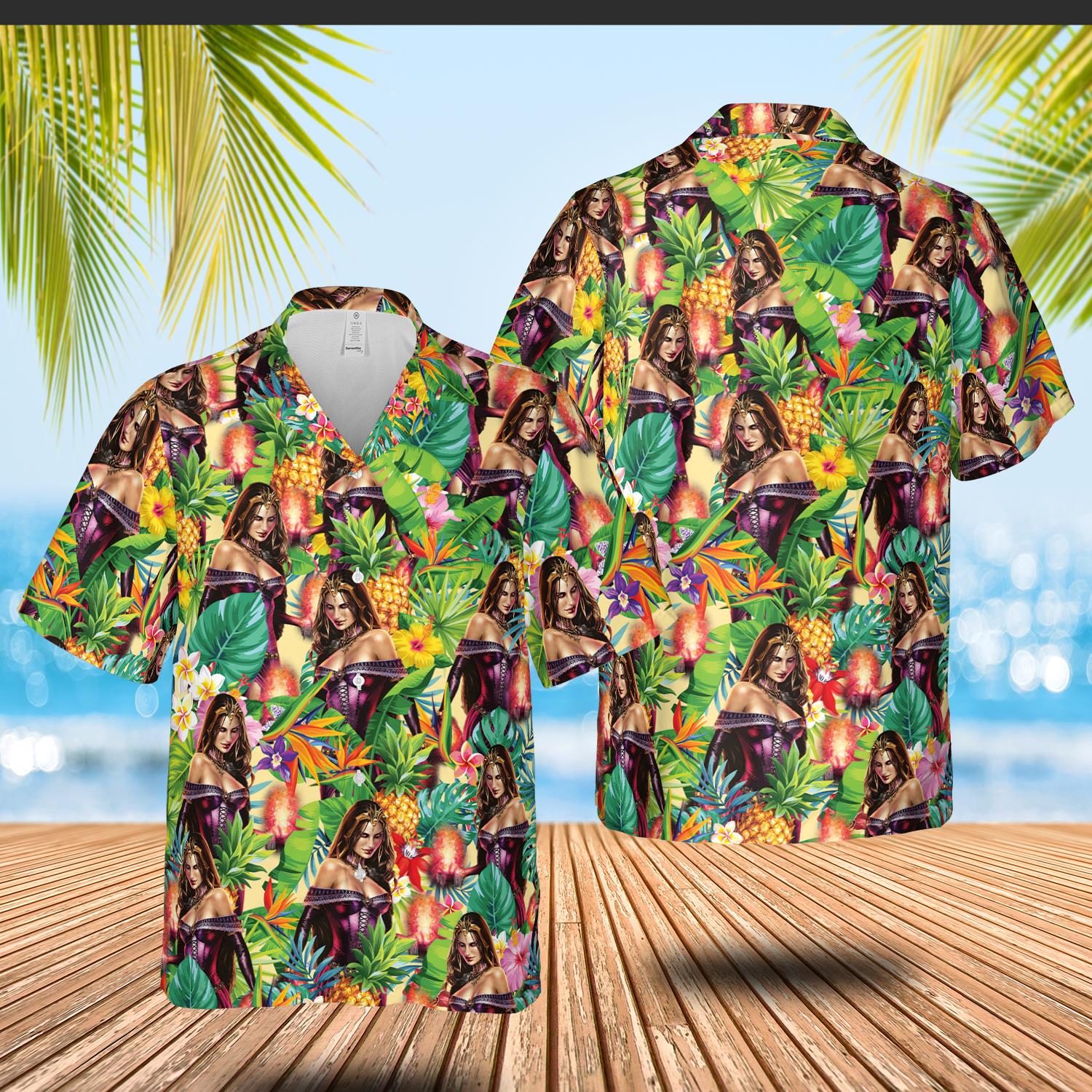 Magic The Gathering Liliana Of The Veil Hawaiian Shirt