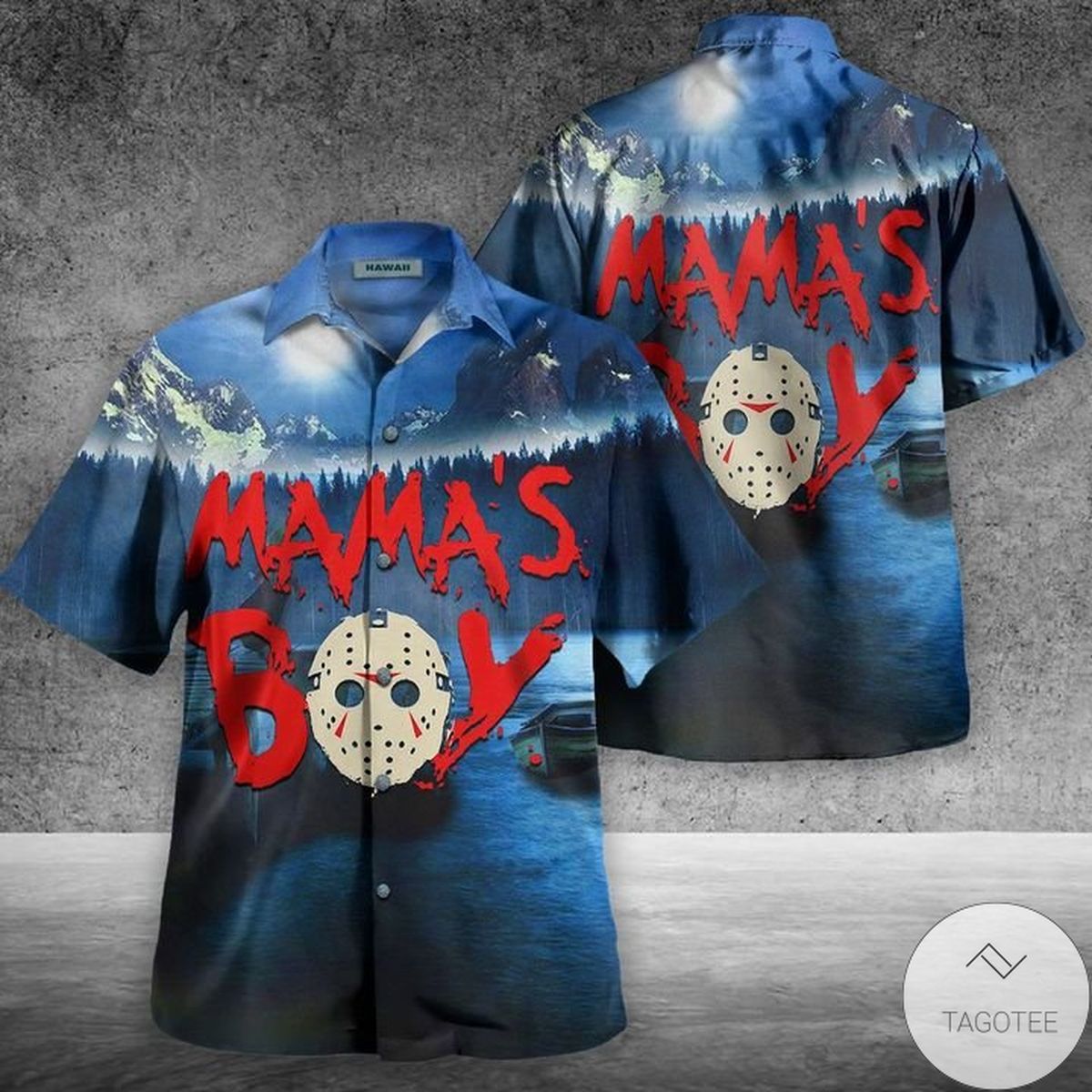 Mama?S Boy Jason Voorhees Hawaiian Shirt