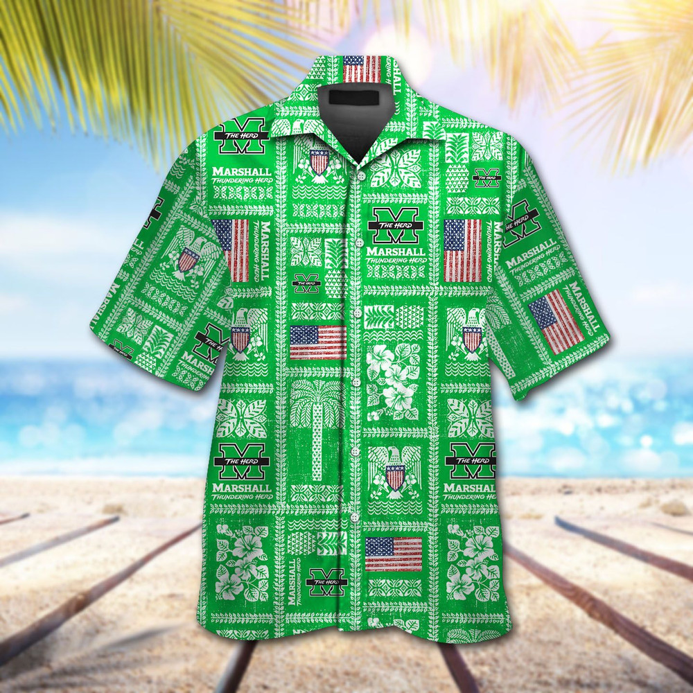 Marshall Thundering Herd Hawaiian Shirt Hot Trendy Summer 2024