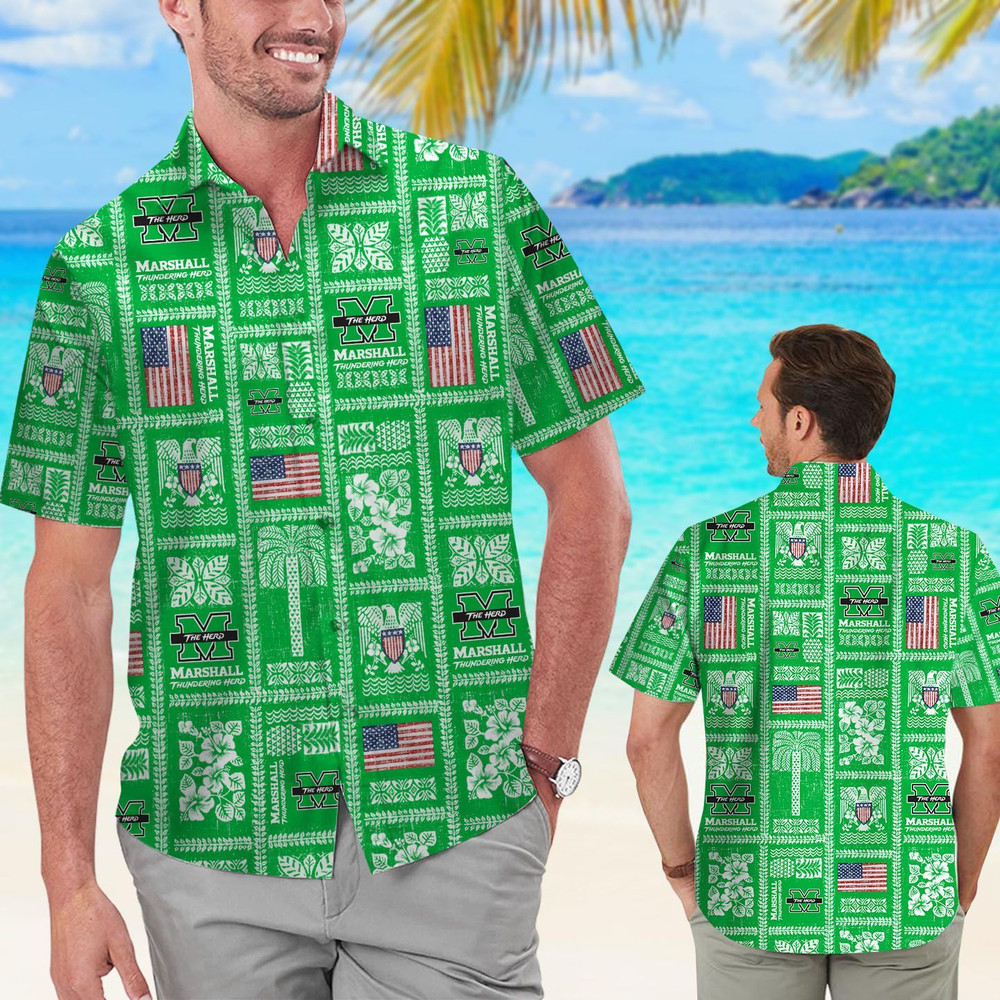 Marshall Thundering Herd Hawaiian Shirt Hot Trendy Summer 2024