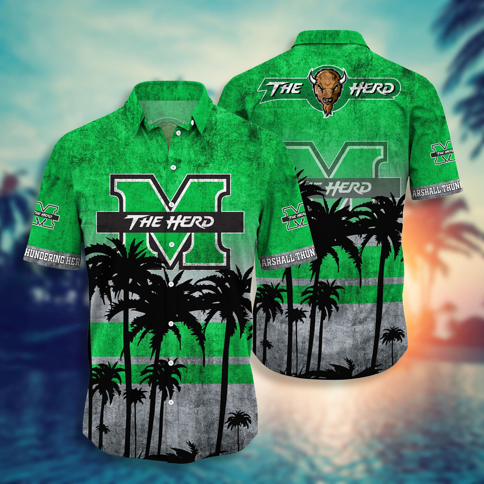 Marshall Thundering Herd Hawaiian Shirt