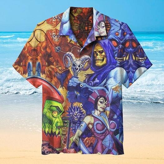 Masters Of Evil Short Sleeve Hawaiian Shirt