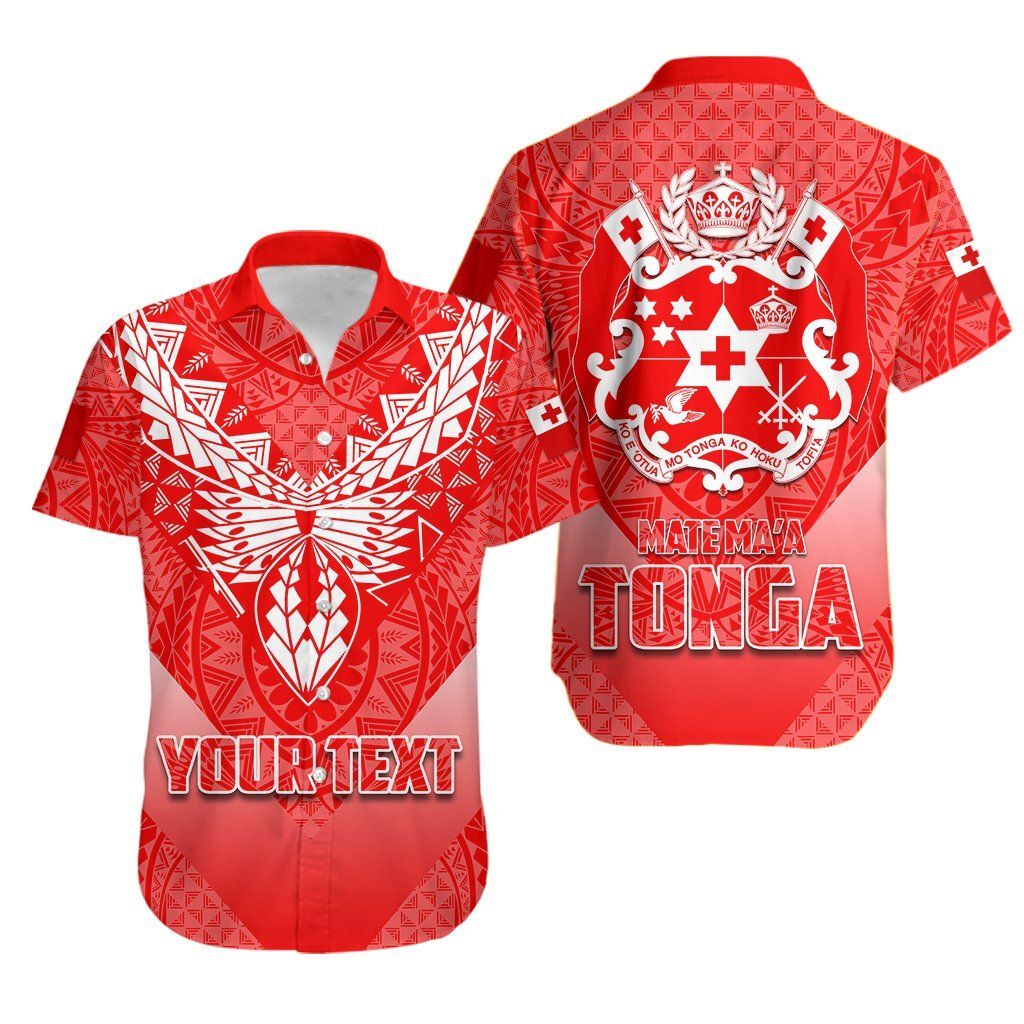 Mate Ma?A Tonga Rugby Polynesian Personalized  Hawaiian Shirt