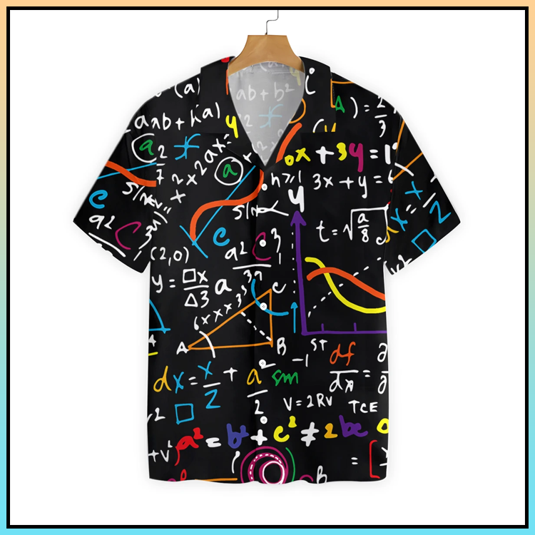 Math Teacher Seamless Pattern Hawaiian Shirt