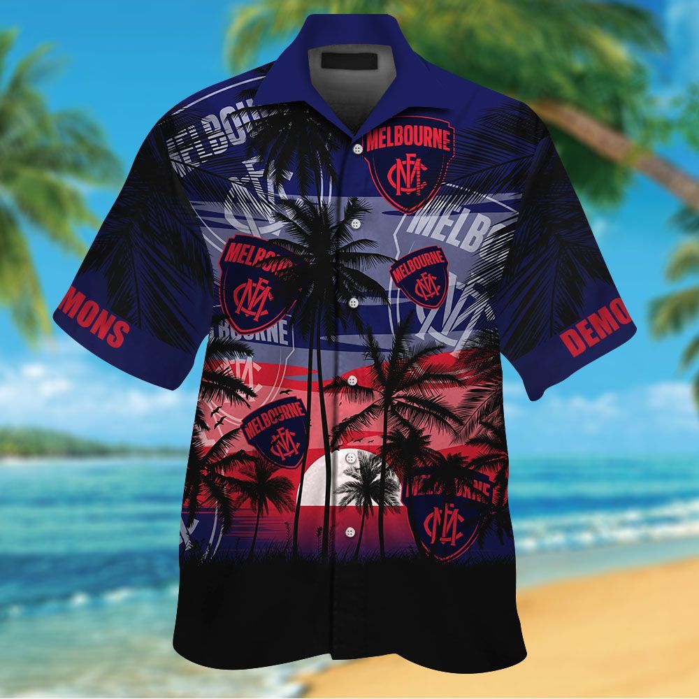 Melbourne Demons Hawaiian Shirt Hot Trendy Summer 2024