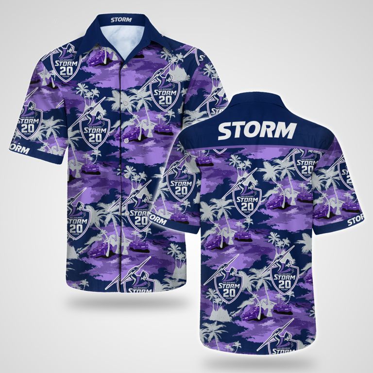 Melbourne Storm Hawaiian Shirt Summer Button Up