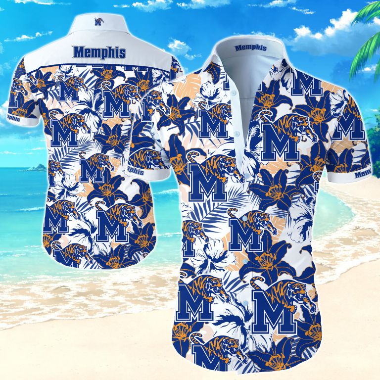 Memphis Tigers Hawaiian Shirt Summer Button Up