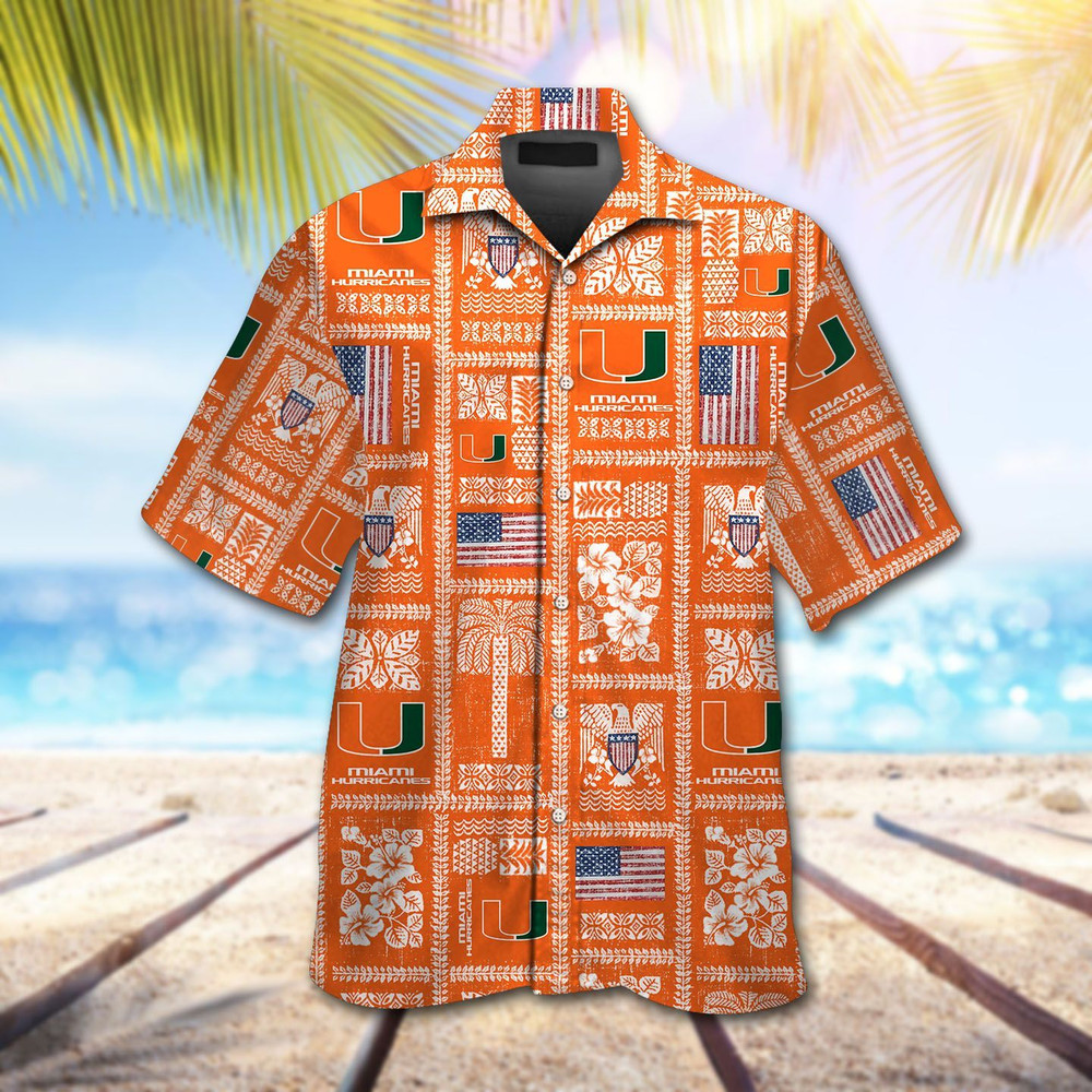 Miami Hurricanes Hawaiian Shirt Hot Trendy Summer 2024