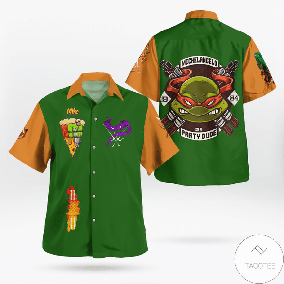 Michelangelo Tmnt Hawaiian Shirt