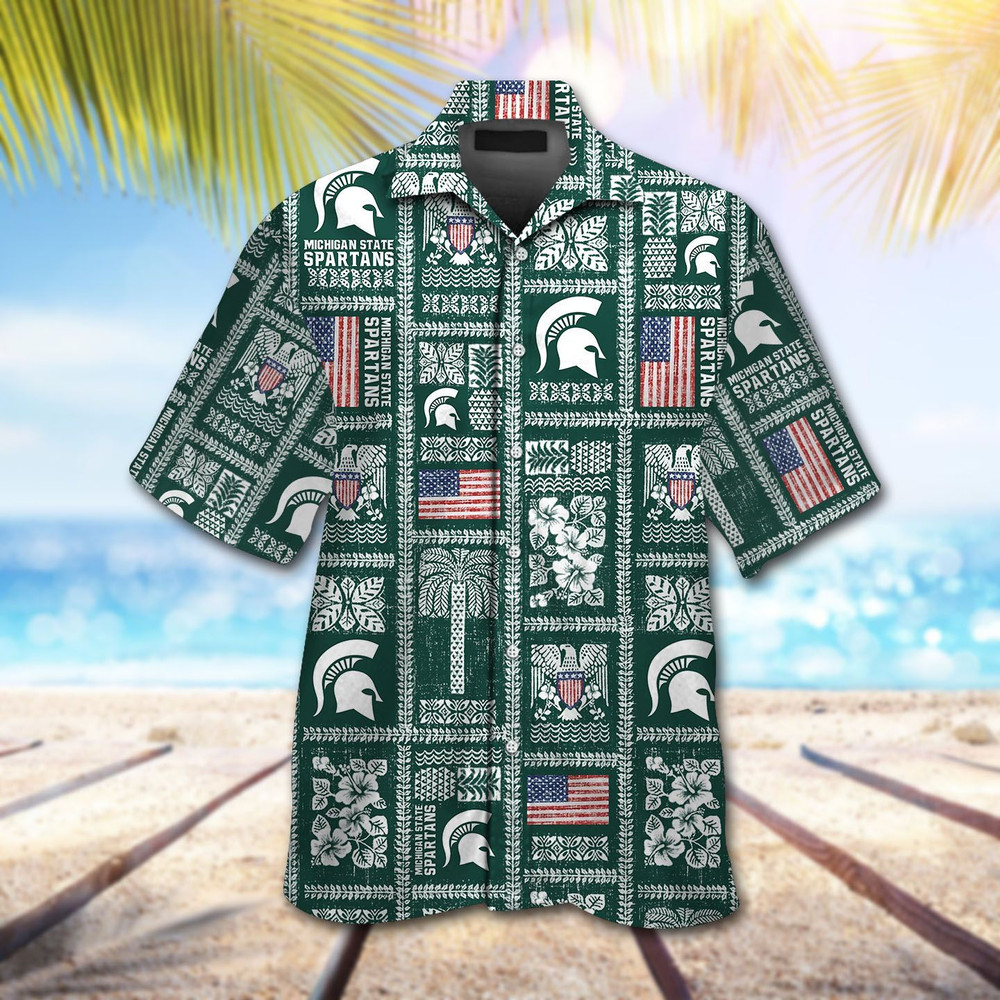 Michigan State Spartans Hawaiian Shirt Hot Trendy Summer 2024