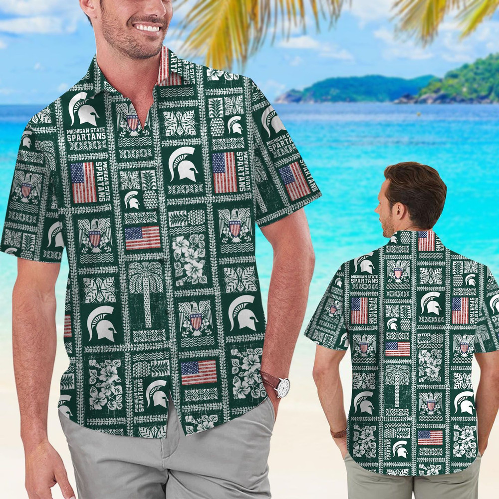 Michigan State Spartans Hawaiian Shirt Hot Trendy Summer 2024