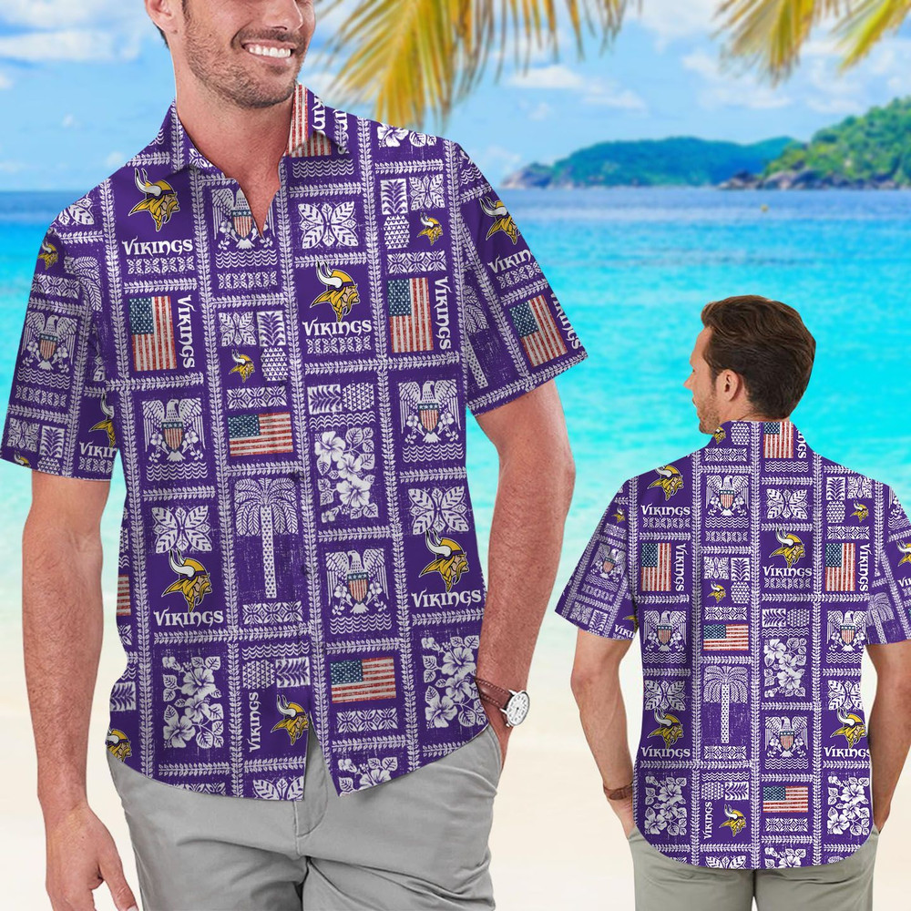 Minnesota Vikings Hawaiian Shirt Hot Trendy Summer 2024