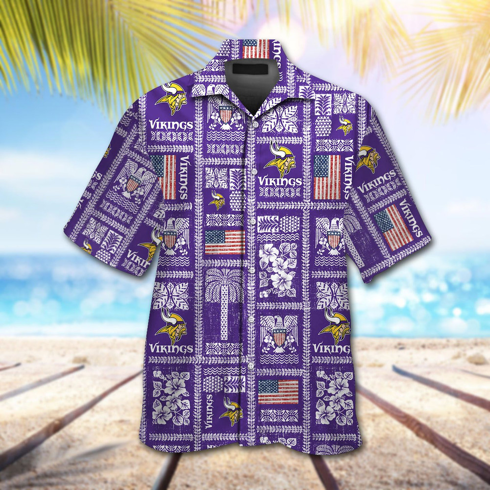 Minnesota Vikings Hawaiian Shirt Hot Trendy Summer 2024