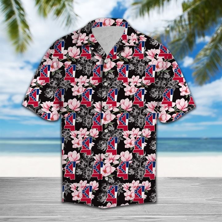 Mississippi Magnolia Hawaiian Shirt Summer Button Up