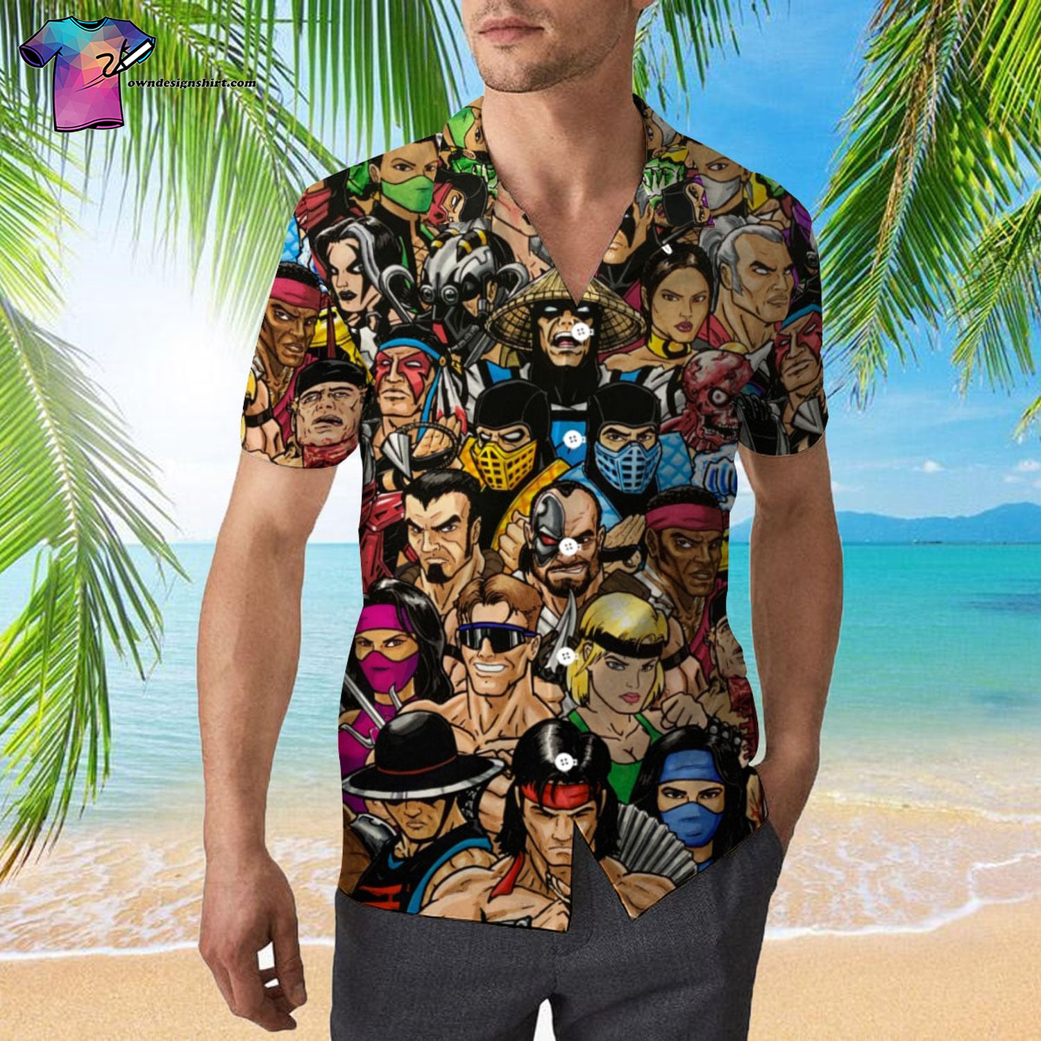 Mortal Kombat All Over Print Hawaiian Shirt