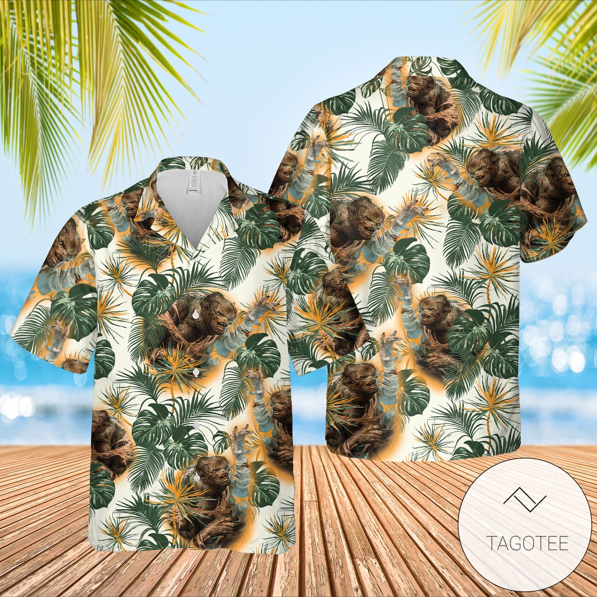 Mtg Clackbridge Troll Magic The Gathering Hawaiian Shirt