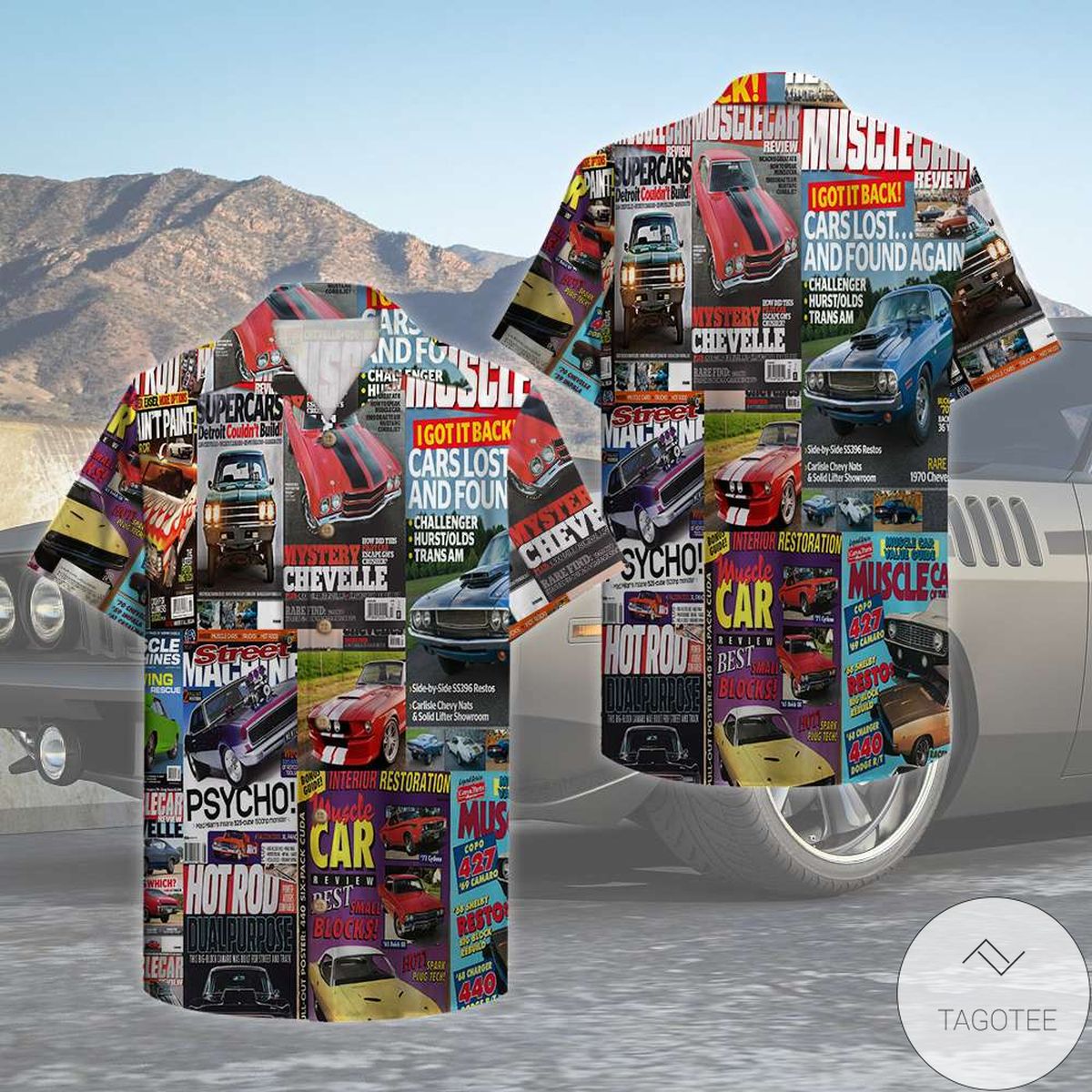 Muscle Car Magazine Hawaiian Shirt